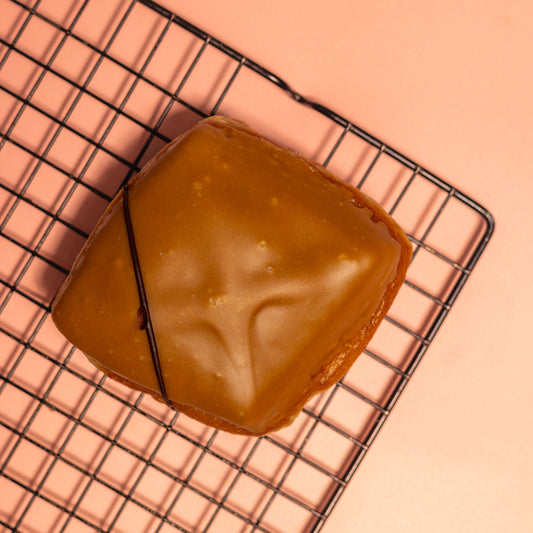 Fudge custard square